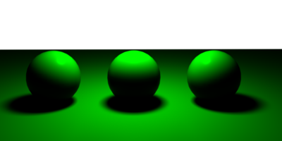 Contribution of the green emitter.