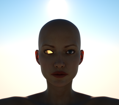 Using default pupil mat, one eye hidden.