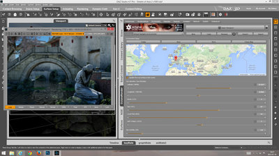 the default daylight environment for outdoor scenes features even a world map.jpg