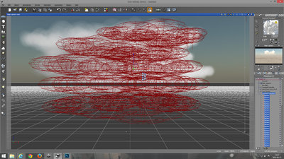 stacked spherical clouds