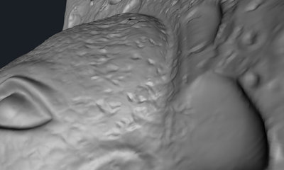 I don't know why but these hard edges doesn't generate cracks in C4D renderer