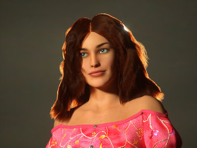 Hair with just a Specular material