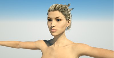 V7 Krayon Hair 3Delight Material, OcDS, with Scalp Height &amp; Opacity adjustments, along with raised Over and Under hair material detail of 8152 x 8152