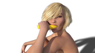 Iray - Smooth-N-Pretty <br />(Bananas are a healthy snack, get your mind out of the gutter...)