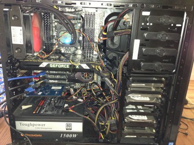 Motherboard - in tower with Titan X