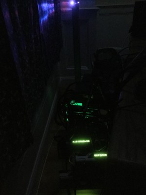 Lights off reprise...Komodos come installed with green, but also come with with blue and red waterblock lights, I didn't bother changing...yet