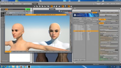 Diffuse Material now 'RGB Image'....She looks like a white Teletubby