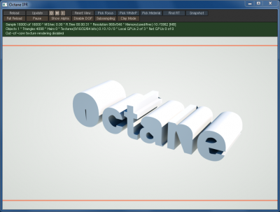 Octane Render Showing Problem
