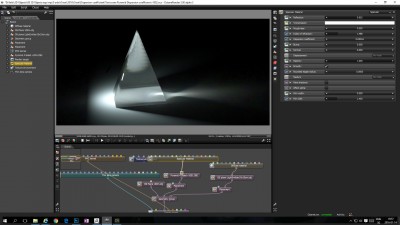 Pyramid Test scene IOR 1.488 Dispersion coefficient 0.00354