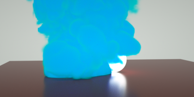 VDB blocks emitting sphere and has a reflection, but never seems to emit light itself like the sphere