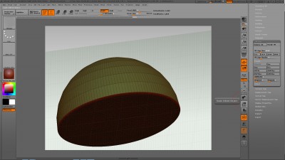 Which UV settings for a dome to use a sphere UV without ground distortion