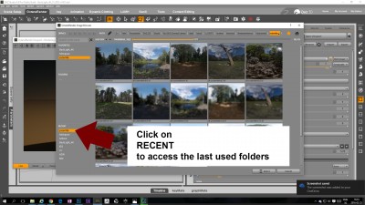 Click on RECENT to access your last used folders.jpg