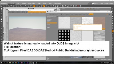 walnut in DAZ3D file structure - saved state