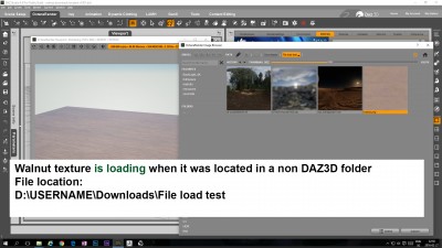 walnut texture in alternative file location is loading