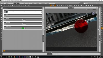 Background image visible and rendered in the DAZ Studio Iray live preview viewport