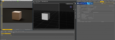 The animation camera set up. Incorrect in the viewport.