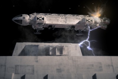 Model by the amazing Paul &quot;The Mighty Spud&quot; Knott.  Worked to get the feel of a genuine size model and light interaction by resizing to 44&quot; in Lightwave (&quot;Drexlerizing&quot; for Doug Drexler who uses the same technique) then rendered in Octane Lightwave plugin.  Photoshop post work includes adding stars, dust, lightning bolt and explosion.