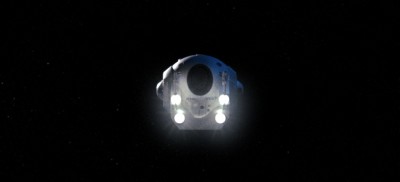 Rendered in Octane for Lightwave.  Photoshop post added stars.