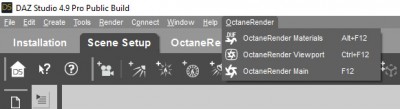 closeup OctaneRender Main Menu bar options.jpg