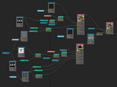 the nodes for the gold mask