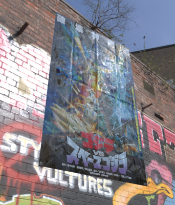 A test render from the look dev session for the posters.