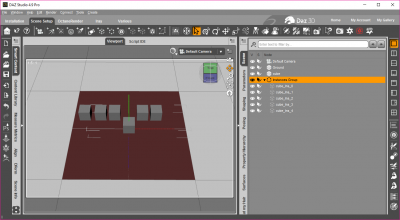 DAZ Studio - Ungrouped instances