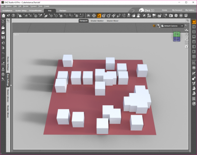 IRAY render of the instances