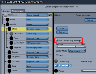 Use Texture Map Settings