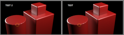 Difference in discontinuities near the cylinder cap