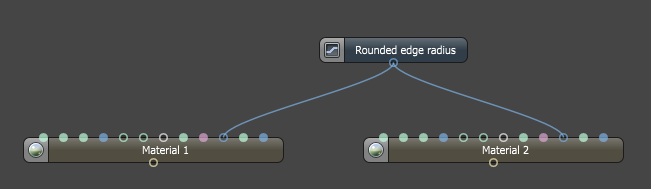 Rounded edge radius as a node