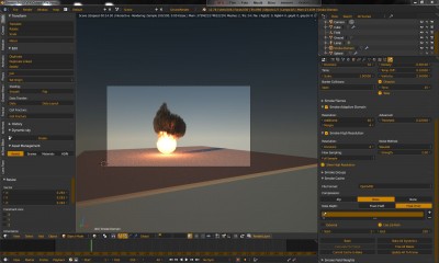 Rendered preview in the viewport
