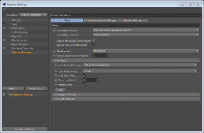 Render Settings