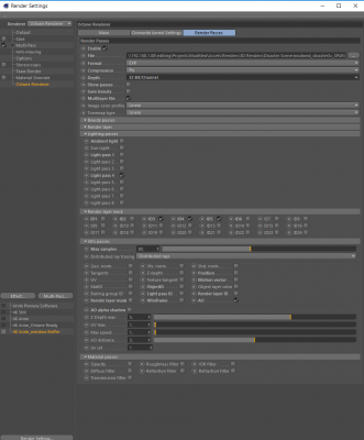 My render settings