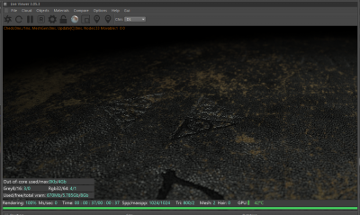 right lower triangle has darker leather on it, however the displacement is mirrored