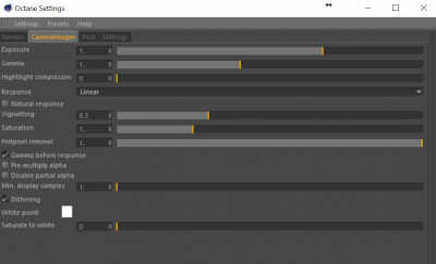 Octane Plugin Settings