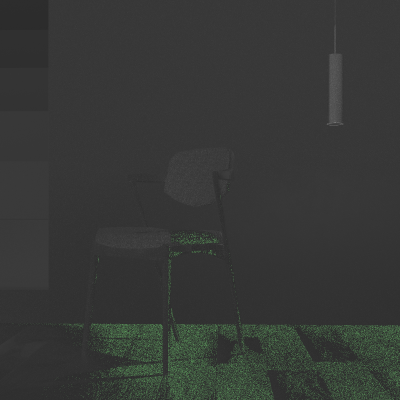 Almost same noise map of the 0.030 threshold but 10000 samples twice the render time has not affected much