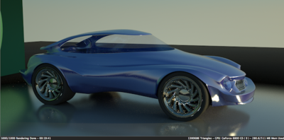 First render in Octane