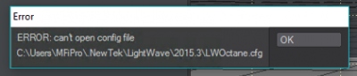 Error when closing Plugin Options
