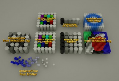 Instance color usages
