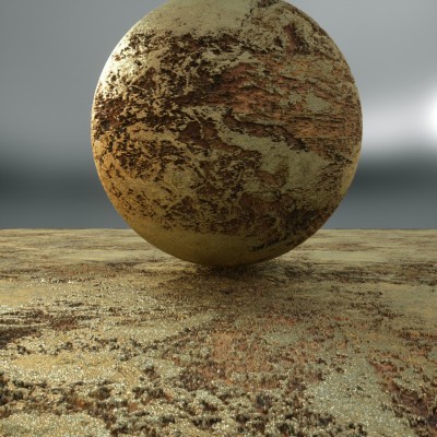 Native Gold on Limonite 4k. Tileable.