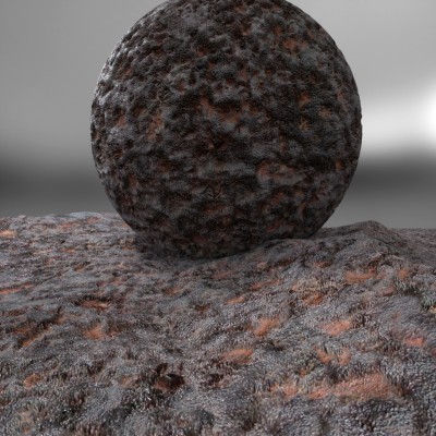 Iron Meteorite 01 4k. Tileable.