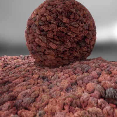 Red Lava Rocks 4k. Tileable.