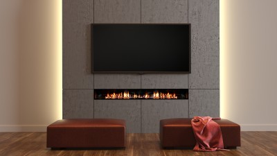 Linear Scene Two - Simple Rectangular Pouf with TV.jpg
