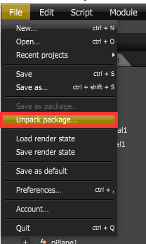 Unpack Package