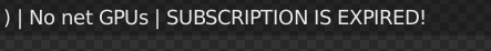 subscription expired