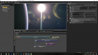 scene after applying script and UV scale transform