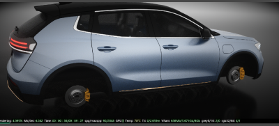 For a complex car animation,the motion blur always get errors in default set up.