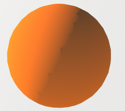 Sphere with material assigned