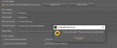 Invalid path error
