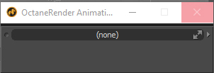 OctaneRender Animation bar stays like this